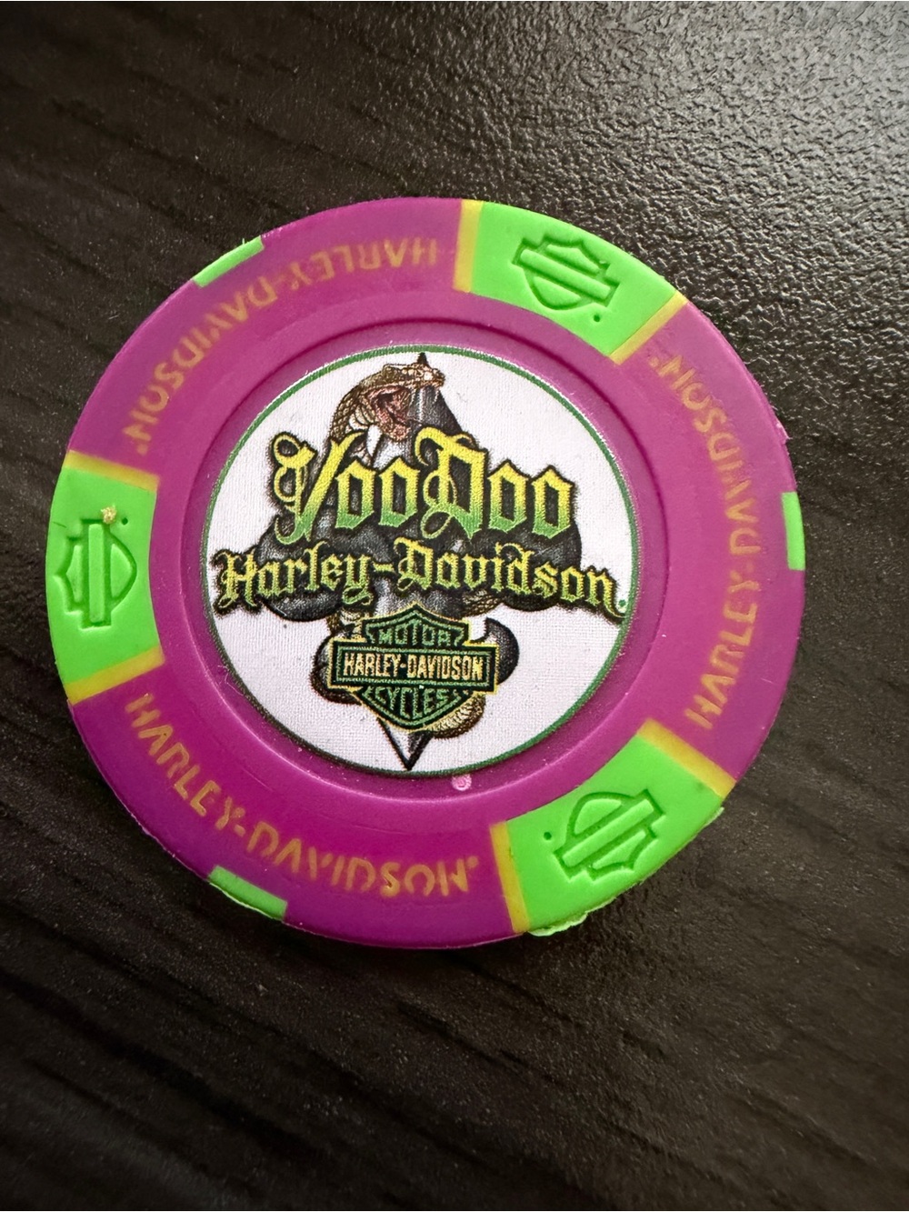 Collectible Harley Davidson Poker Chip VooDoo Harley New Orleans, LA